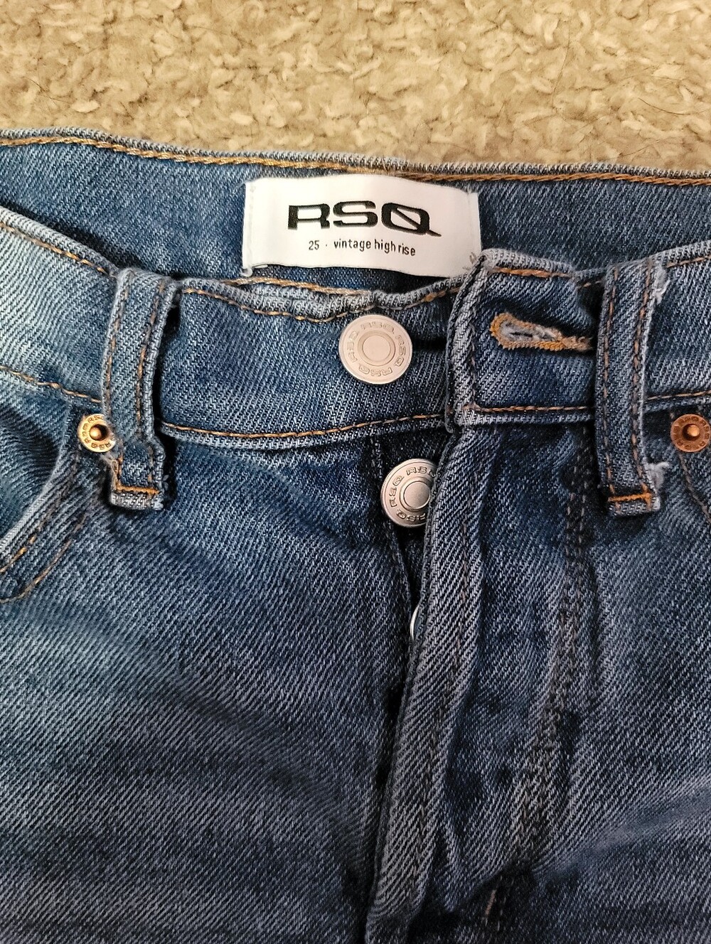 RSQ  High-Rise Jean Shorts SIZE 25 - Picture 3 of 3